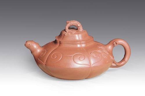 丁洪顺紫砂壶 如意三友 