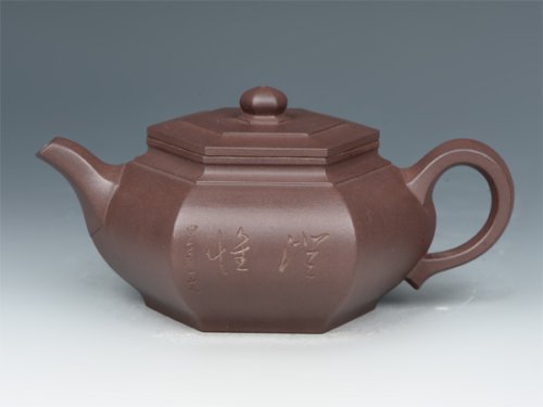 罗荣贤紫砂壶 大彬六方  黄龙山老紫泥  330 cc 