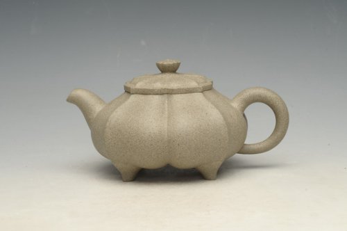 储栋平紫砂壶 三足筋囊 