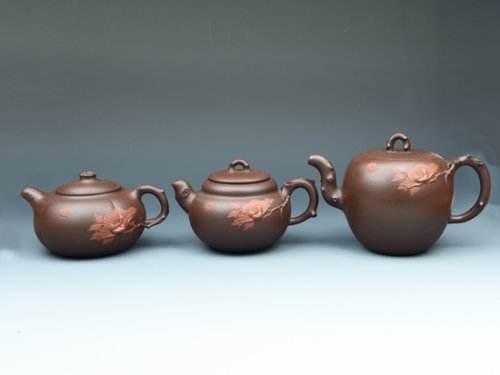 朱菊华紫砂壶 蝶恋花系列 