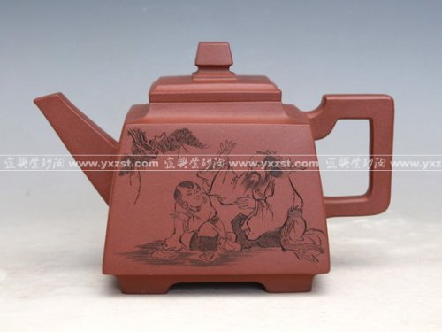 潘国良紫砂壶 福在门前 