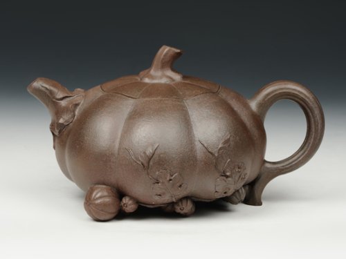 吕伟紫砂壶 遍地金瓜 