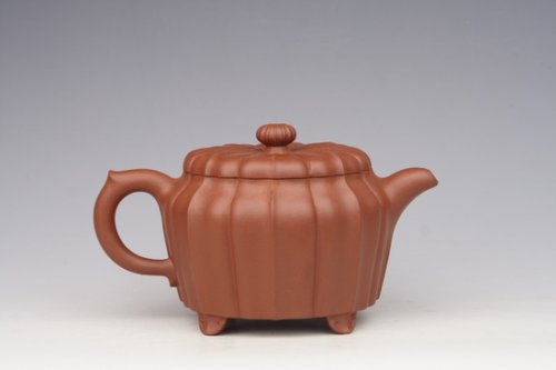 张生荣紫砂壶 八瓣菊花壶 