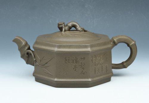 罗燕妮紫砂壶 八方竹段 