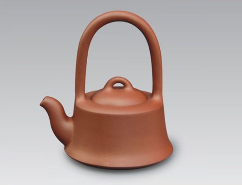 华雪琴紫砂壶 石铫提梁 