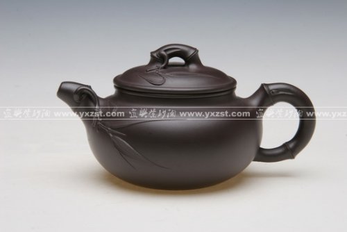 黄丽萍(大)紫砂壶 仿古竹 