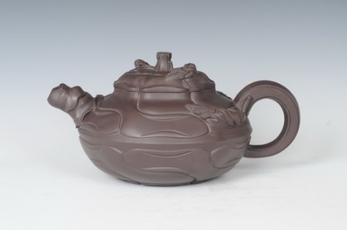 代浩祥紫砂壶 风卷葵 