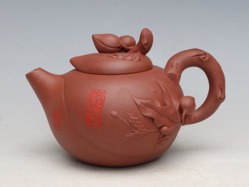 董建平紫砂壶 寿桃 