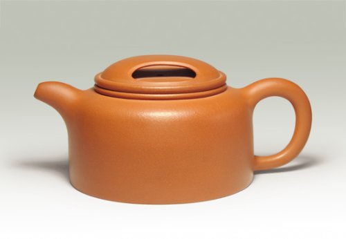 紫砂壶 朱泥牛盖莲子 