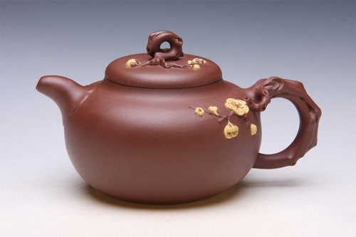 张亦紫砂壶 凝梅 