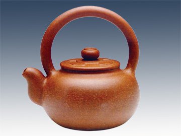 范永芳紫砂壶 菱花提梁 