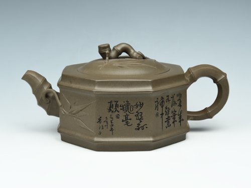 陆慧军紫砂壶 八方竹 