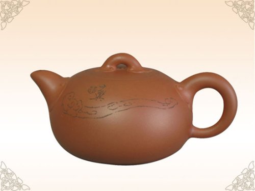 范顺君紫砂壶 万事如意（与著名书画家范曾先生合作，大师毛国强篆刻） 