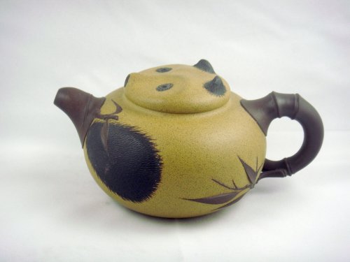 吴祥大紫砂壶 熊猫壶(团泥)300CC 