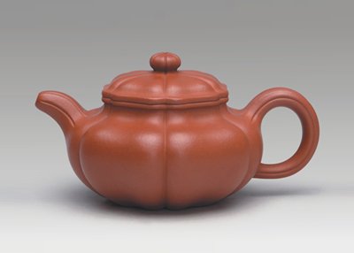 狄新陶紫砂壶 葵仿古 