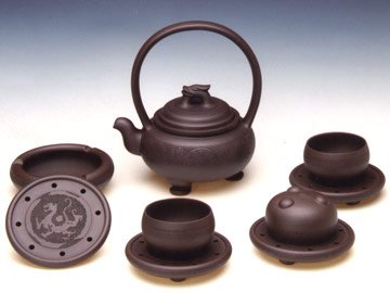 周奇鸣紫砂壶 永禄提梁 