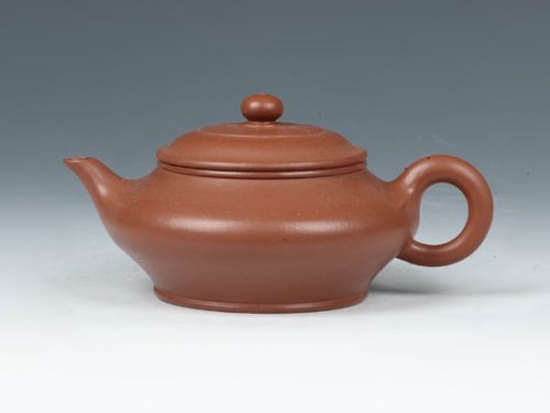 邵慧琴紫砂壶 虚扁  220cc 