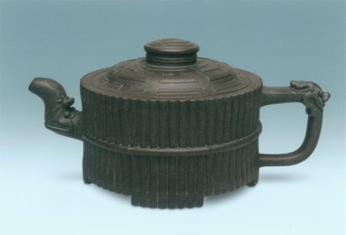 施小马紫砂壶 龙头一捆竹 