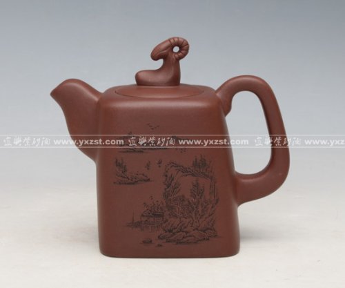 陈盘新紫砂壶 羚羊壶 