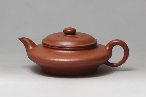 韩洪波紫砂壶 书扁壶 