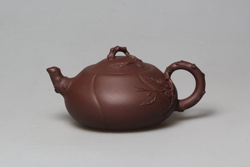 沈寅华紫砂壶 盛世桃花红 