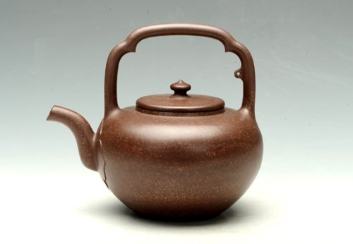 许雪强紫砂壶 吴径提梁 