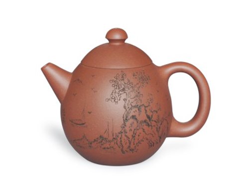 周奇鸣紫砂壶 小龙旦壶  泥料：... 