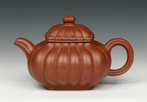 陈顺仙紫砂壶 筋囊朱泥传炉 