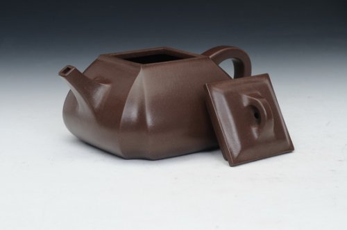 富雯伟紫砂壶 四方抽角 (4) 