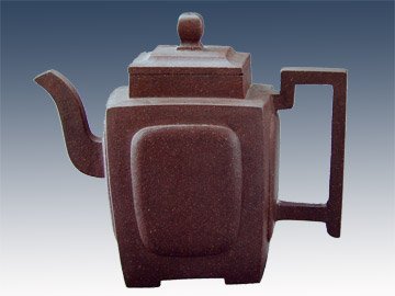 时大彬紫砂壶 开光方壶 