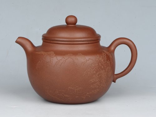 潘雪峰紫砂壶 莲子 容量：400cc  泥料：清水泥 