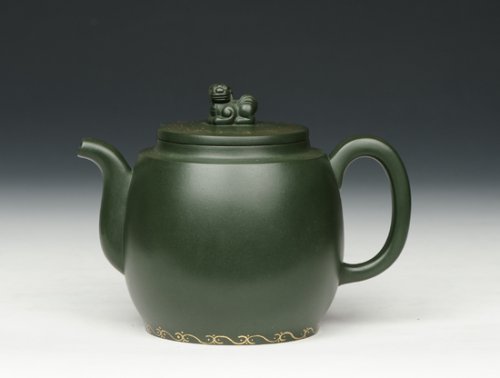 窦锋紫砂壶 祥狮 