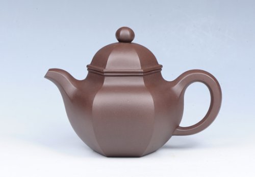 万庆元紫砂壶 六方掇球 