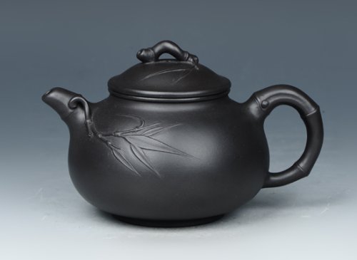 邵文紫砂壶 竹报平安 