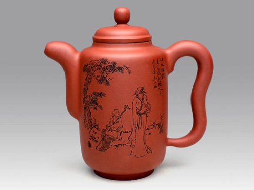 严志军紫砂壶 大集思  泥料：原矿清水泥  容量：800CC 