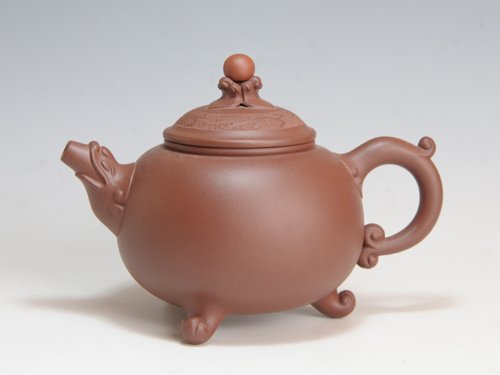陈顺根紫砂壶 龙珠壶 