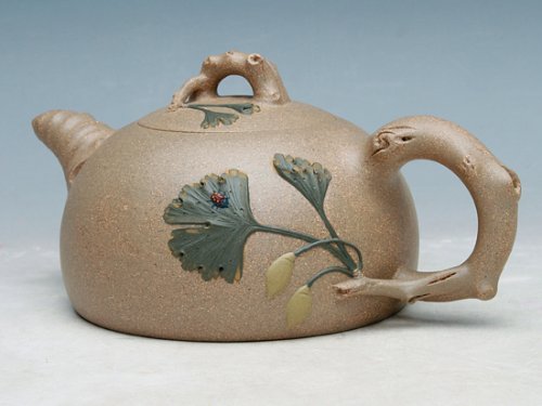 吴军虎紫砂壶 银杏壶 