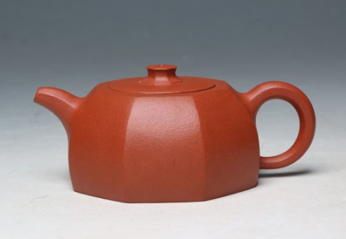 范宴花紫砂壶 六方 