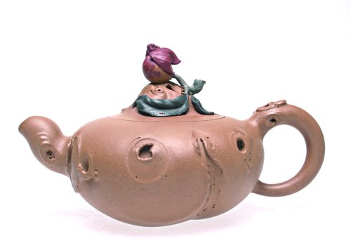 张宏紫砂壶 福寿双全 