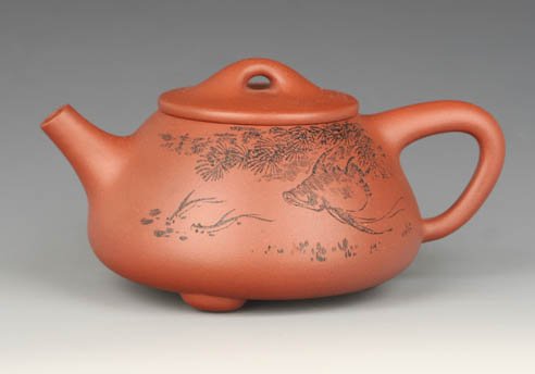 孙杰紫砂壶 景洲石瓢 