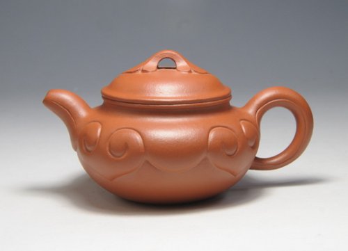 许腊美紫砂壶 仿古如意 