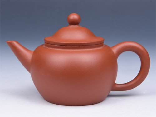强建红紫砂壶 笠斗 