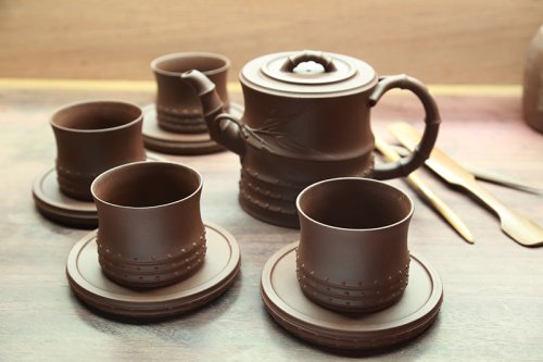 蒋凌云紫砂壶 竹·套组 