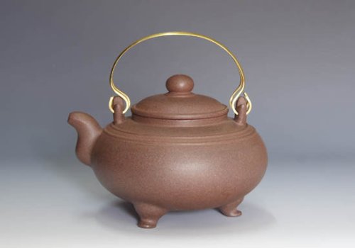 连士舫紫砂壶 大袍提梁 