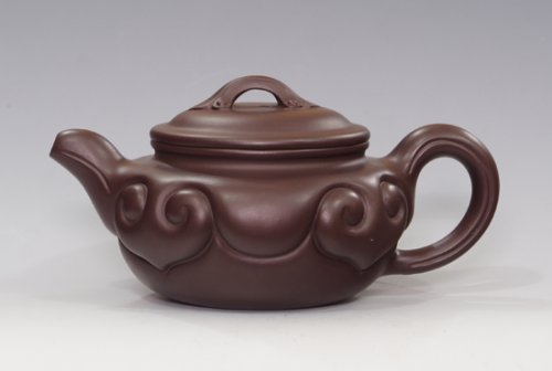 吴浩紫砂壶 仿古如意 