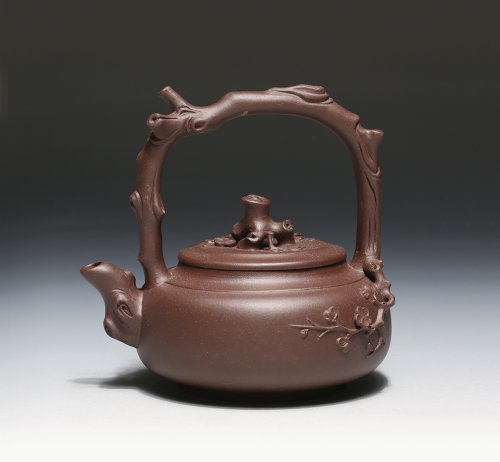 吴亮屏紫砂壶 新梅叶蕊 