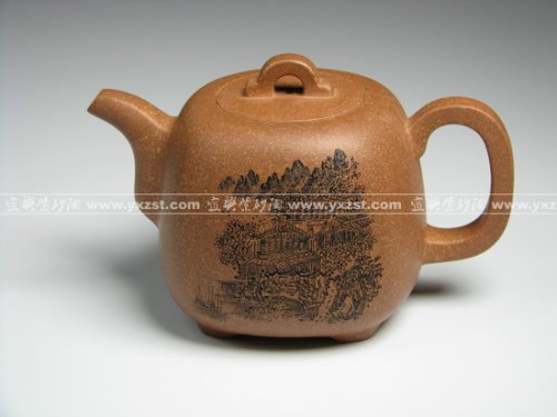 黄丽萍(大)紫砂壶 隅方 