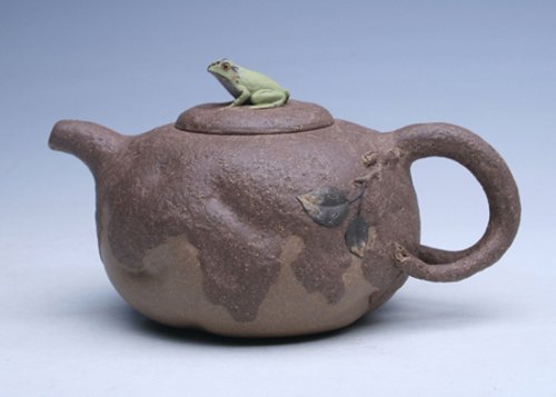 吴介春紫砂壶 树蛙供春 