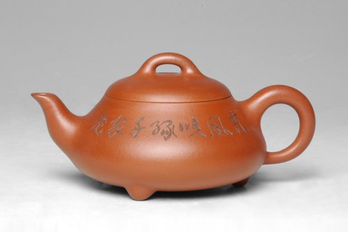 储立之紫砂壶 红泥石瓢 