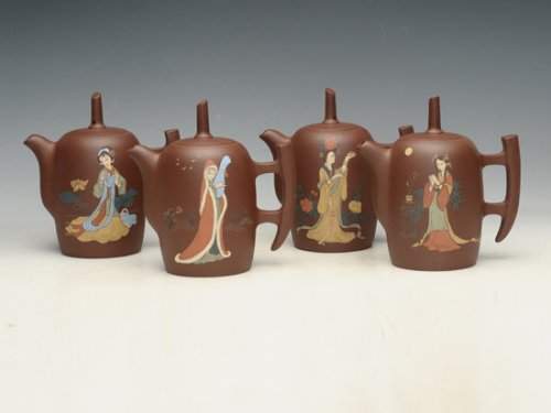 张佩紫砂壶 四大美女套壶 